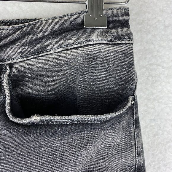 Frame Jeans Womens Size 2 (29x25.5) Gray Le One Crop Mini Boot Stretch Denim - Picture 4 of 15